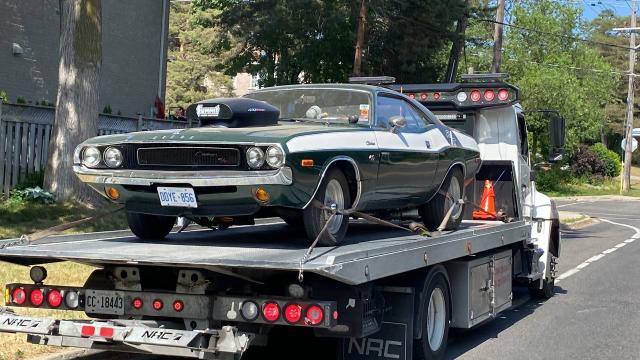 Norman Towing safely transports a 1970/1971 Dodge Challenger